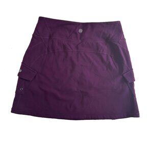 Athleta Burgundy Dark Purple Skort Size SMALL Walking Tennis Pickleball Gym